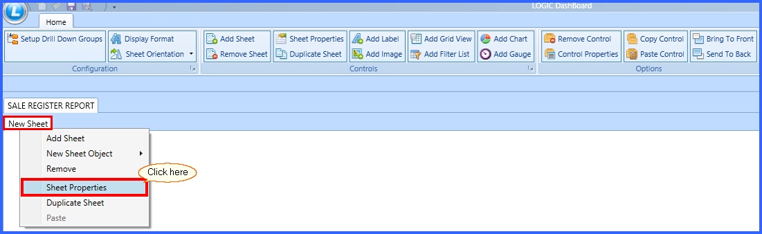 db design sheet properties